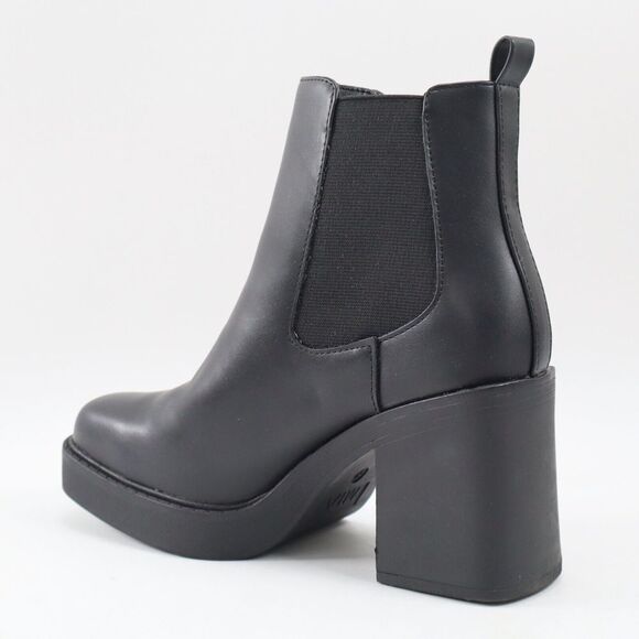 🔥NEW Mia Dru Faux Leather Platform Chelsea Ankle Booties, Black 8US MSRP$80🔥 - Picture 8 of 10